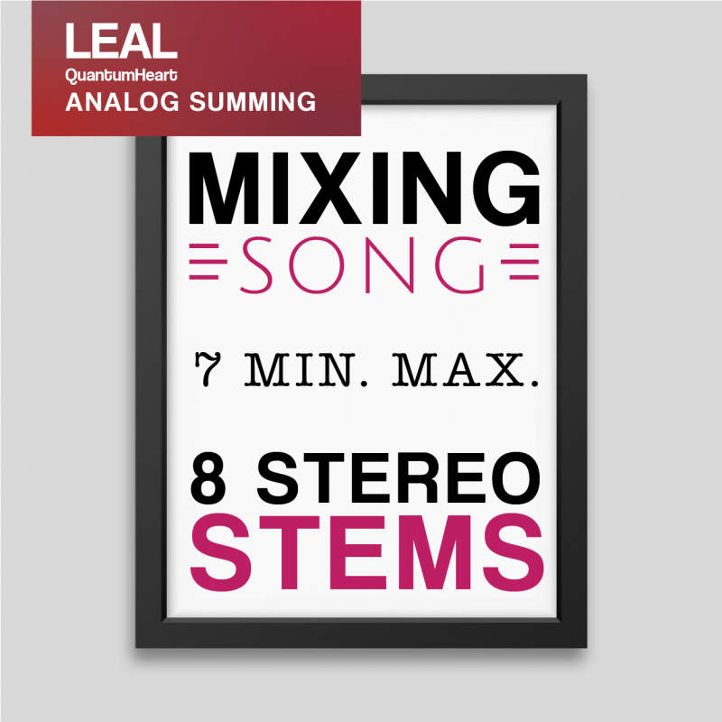 Mixing song 8 Stereo tracks and 7 min. max length